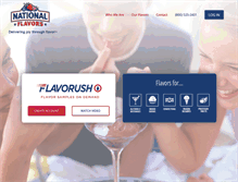 Tablet Screenshot of nationalflavors.com